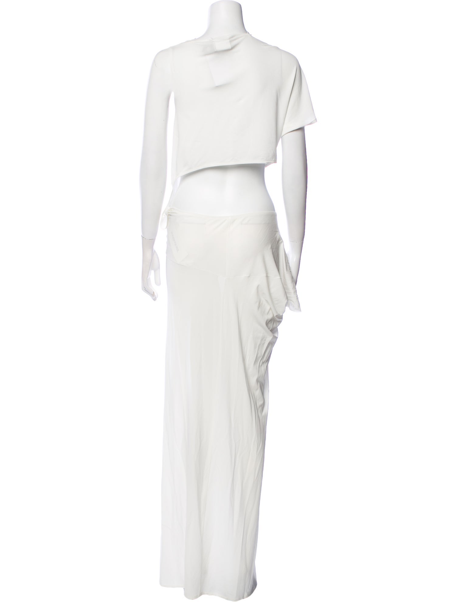 Courrèges One-Shoulder Long Dress